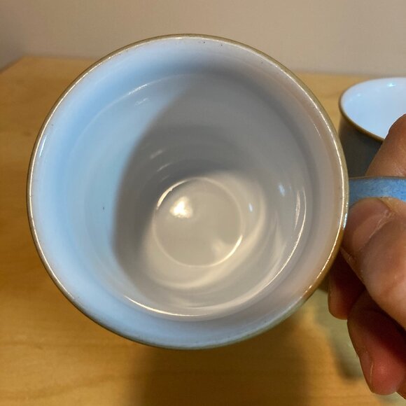 Denby Colonial Blue 2 Cups, Creamer, and Sugar Bowl - Picture 4 of 12